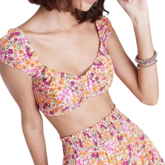 Wild Fable Floral Skirt Set - Pink and Orange - Picture 1 of 5